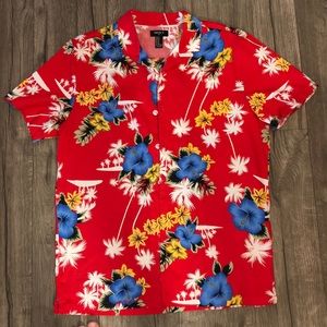 Forever 21 men button up dressy shirt